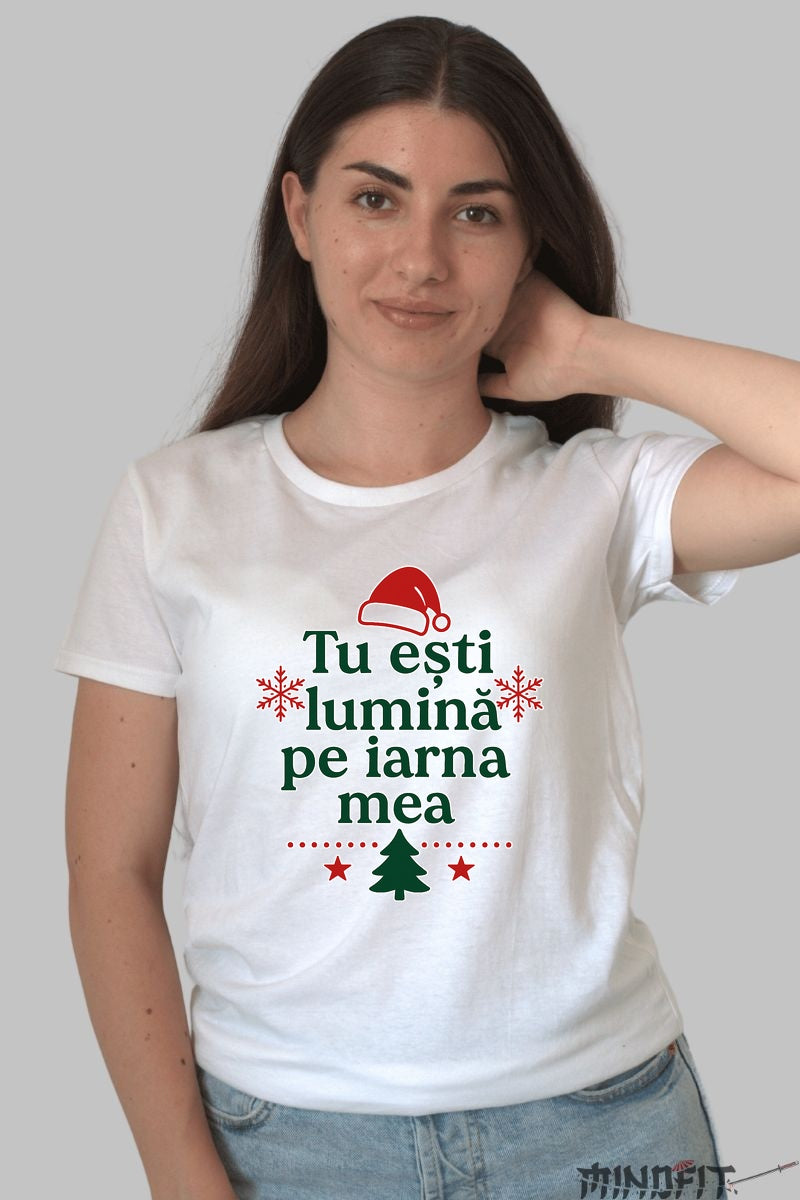 Tricou De Craciun - Tu Esti Lumina Pe Iarna Mea barbat negru