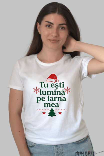 Tricou De Craciun - Tu Esti Lumina Pe Iarna Mea barbat negru