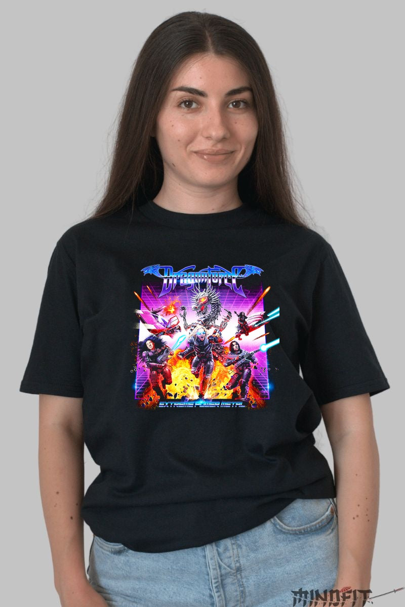 Tricou Dragonforce - Extreme Power Metal dama negru
