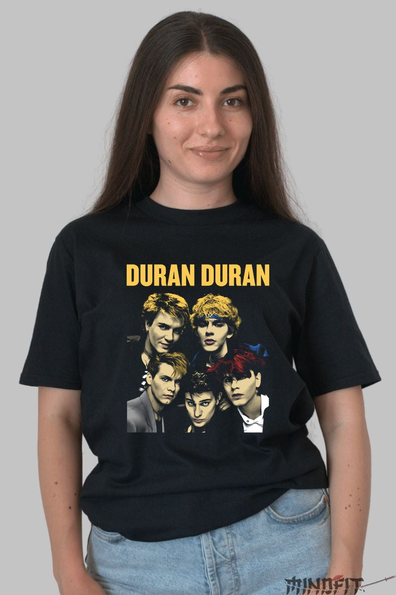 Tricou Duran Duran - Iconic New Wave Vibes dama negru