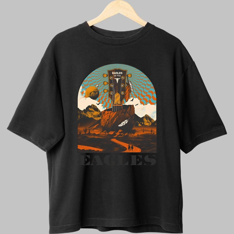 Tricou Eagles On Tour - Desert Psychedelic fata