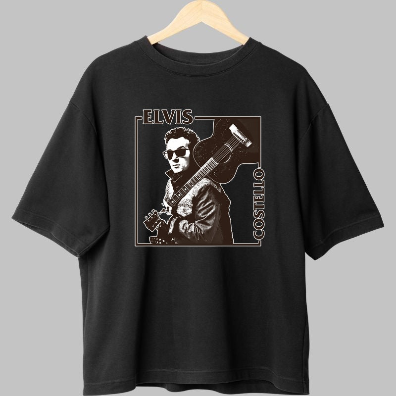 Tricou Elvis Costello - Retro Cool & Iconic fata