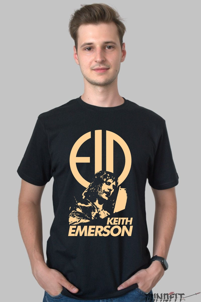 Tricou Emerson - Prog Rock Iconic Design barbat negru