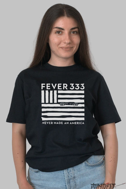 Tricou Fever 333 - Never Made An America dama negru