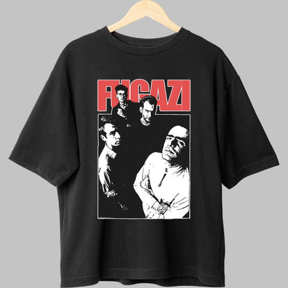 Tricou Fugazi - Atitudine Underground Alb-Negru fata