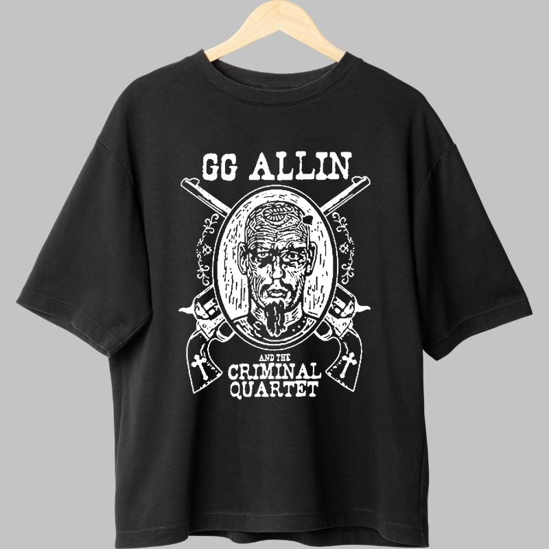 Tricou GG Allin - Criminal Quartet Legacy fata