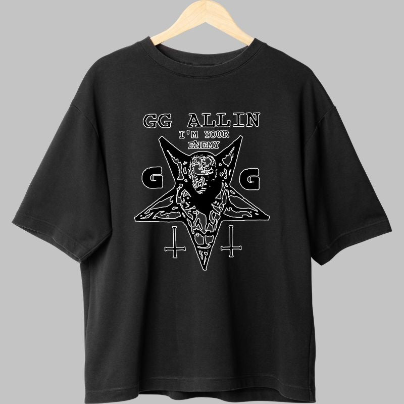 Tricou GG Allin - I'm Your Enemy fata