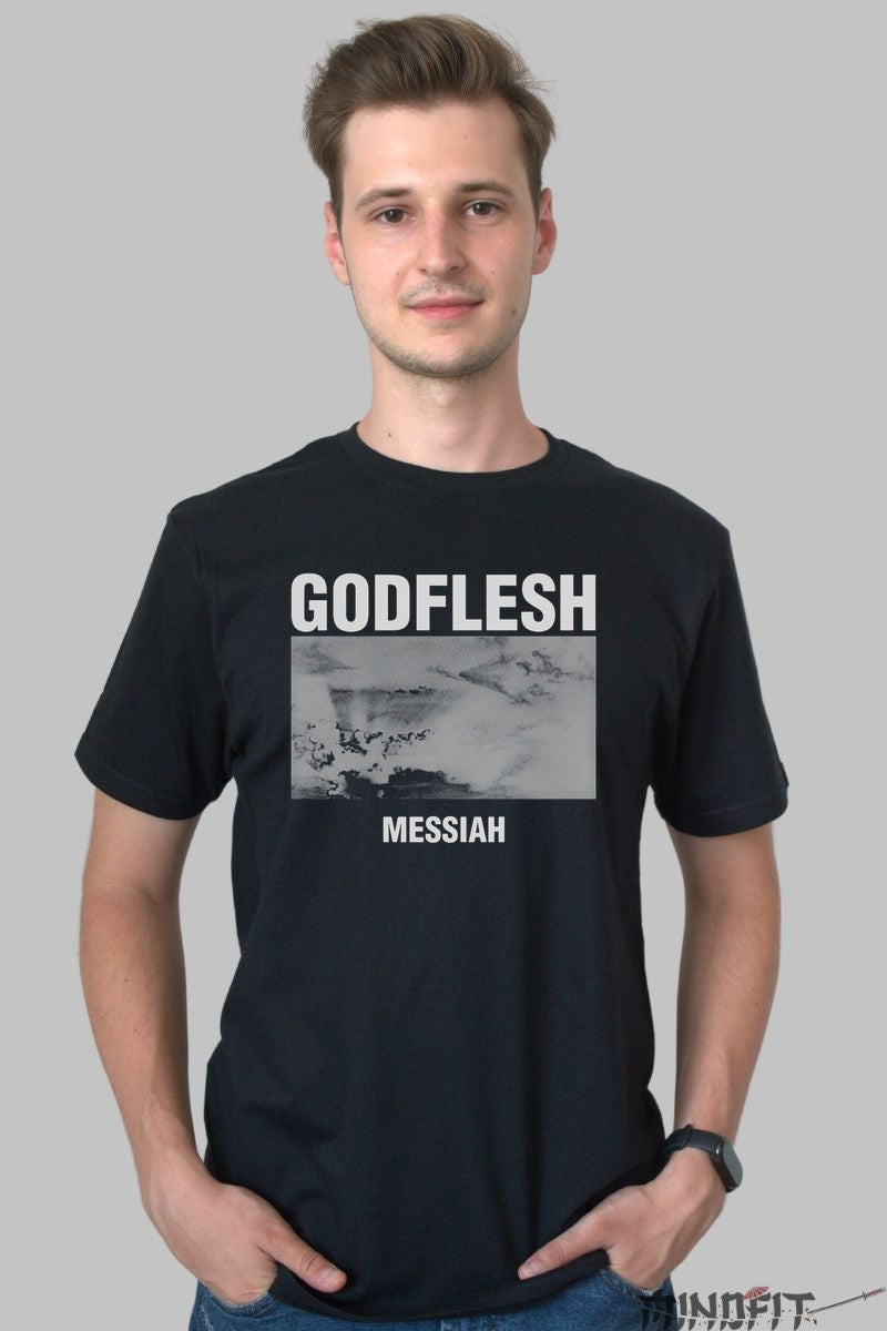 Tricou Godflesh - Messiah Artwork barbat negru