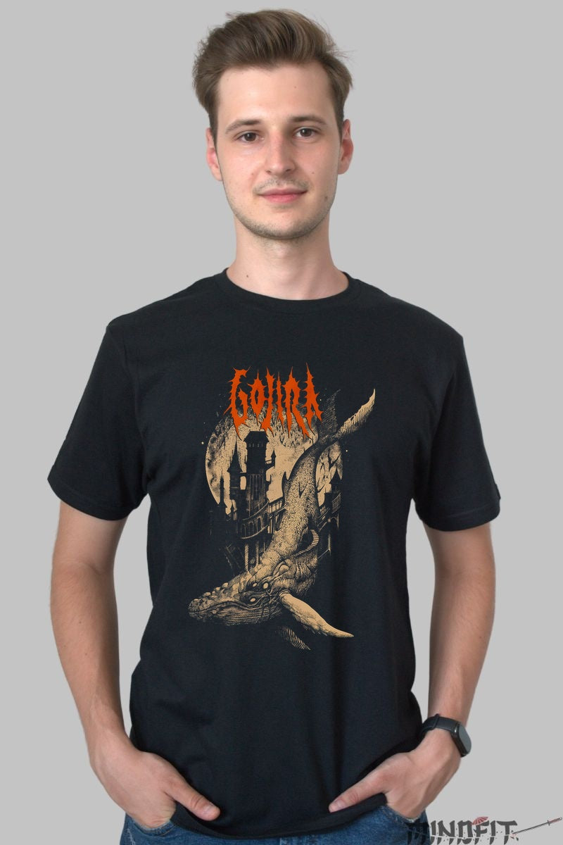 Tricou Gojira - Leviatanul Apocaliptic barbat negru