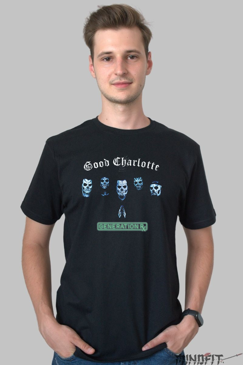 Tricou Good Charlotte - Generation Rx Skull Design barbat negru