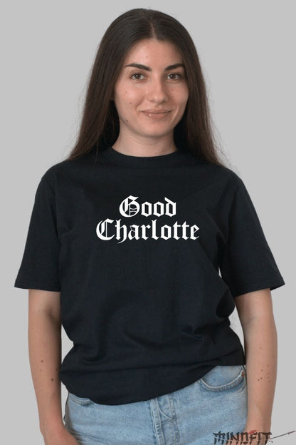 Tricou Good Charlotte - Logo Iconic dama negru