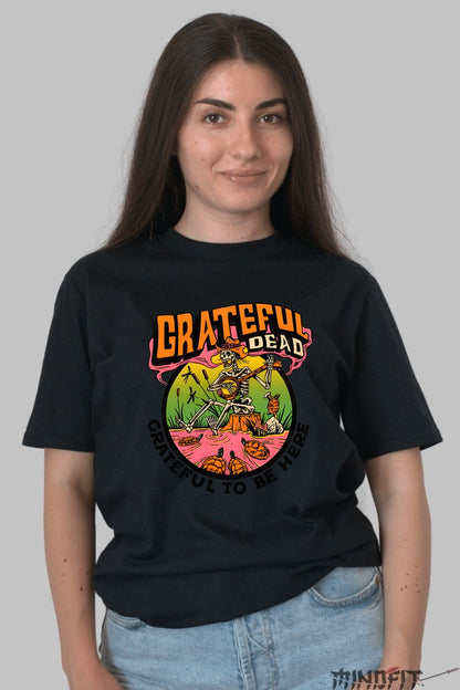 Tricou Grateful Dead - Grateful To Be Here dama negru