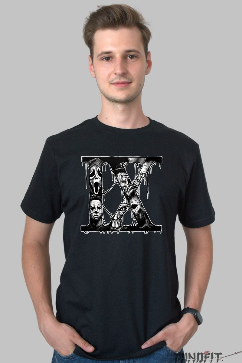 Tricou Horror Icons - Colectia IX barbat negru