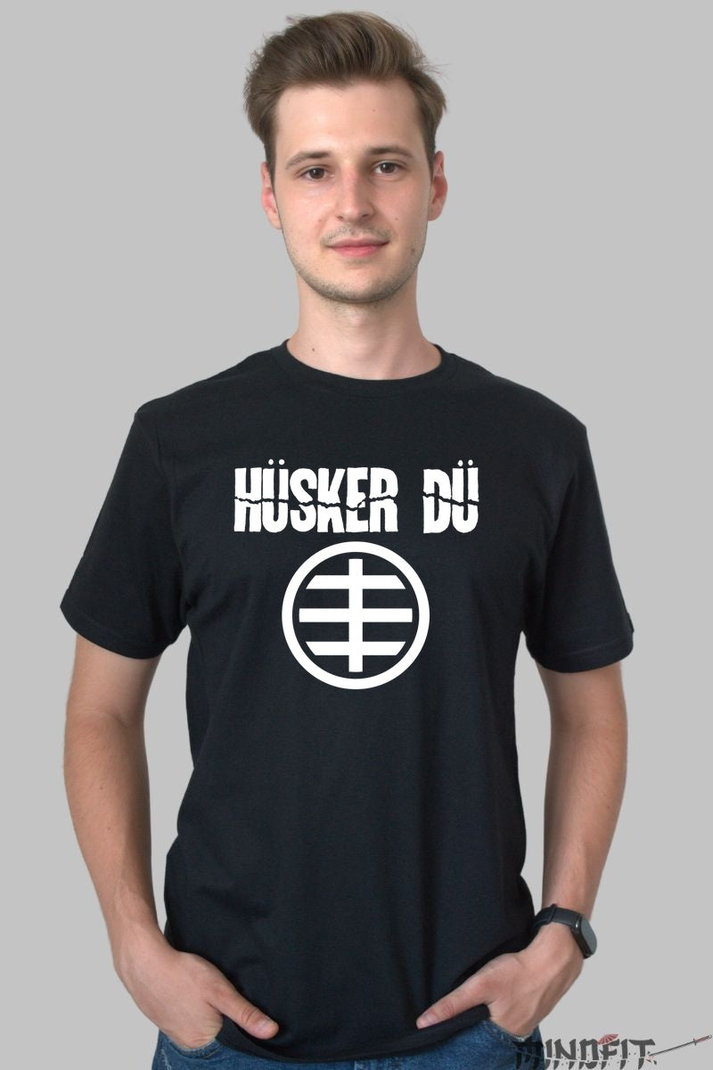 Tricou Huker Du - Logo Iconic Punk barbat negru