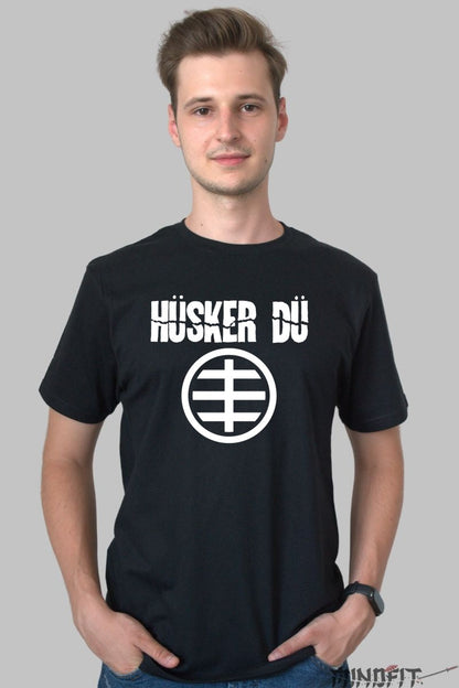 Tricou Huker Du - Logo Iconic Punk barbat negru