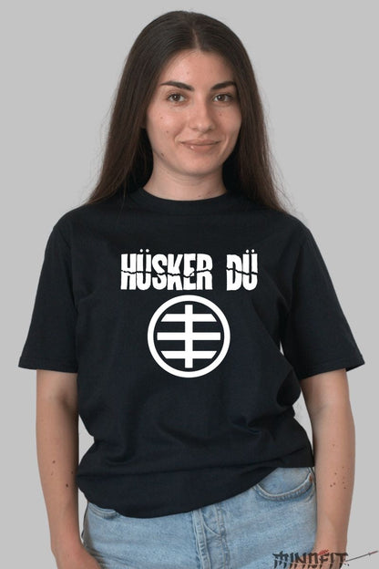 Tricou Huker Du - Logo Iconic Punk dama negru