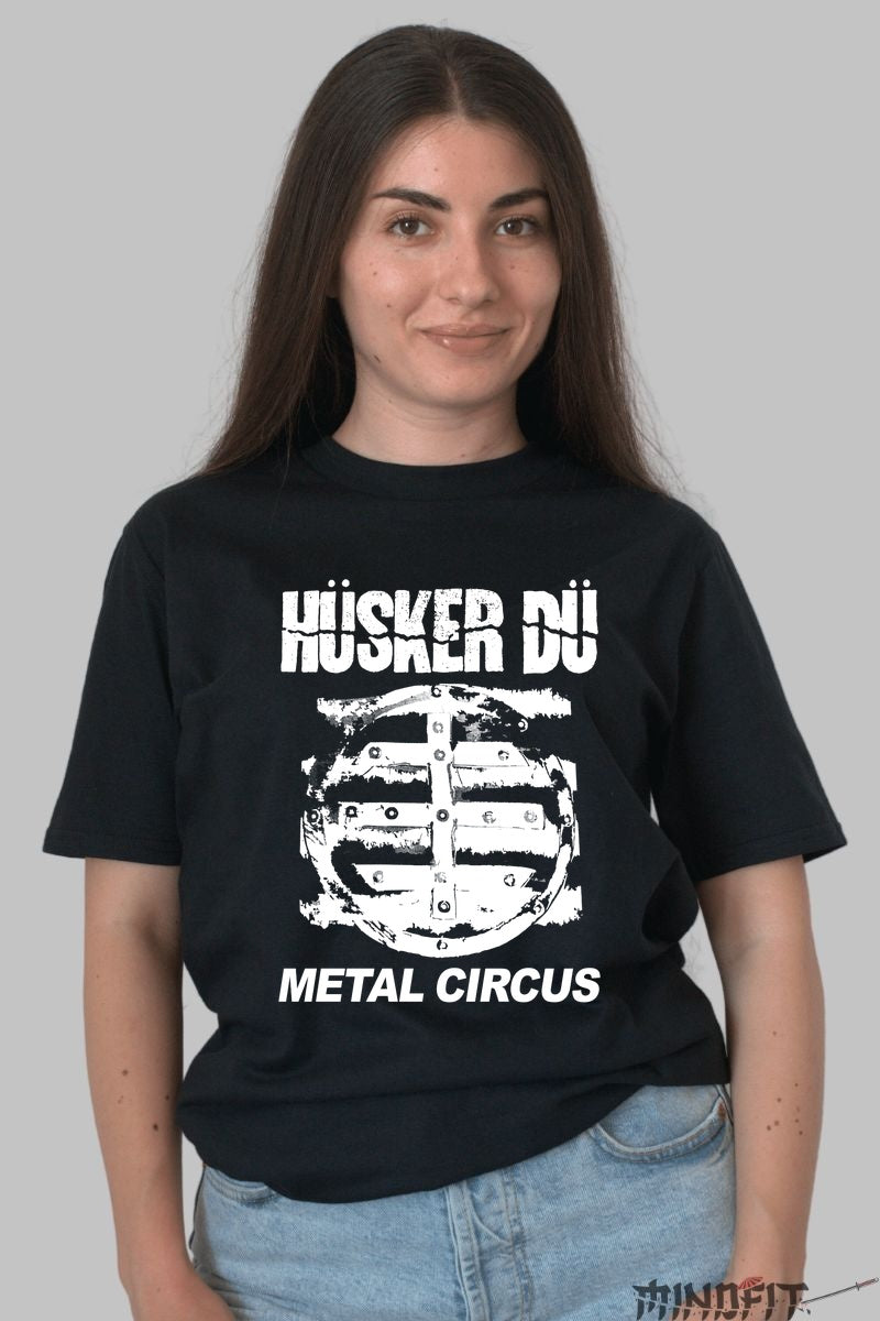 Tricou Huker Du - Metal Circus Era dama negru