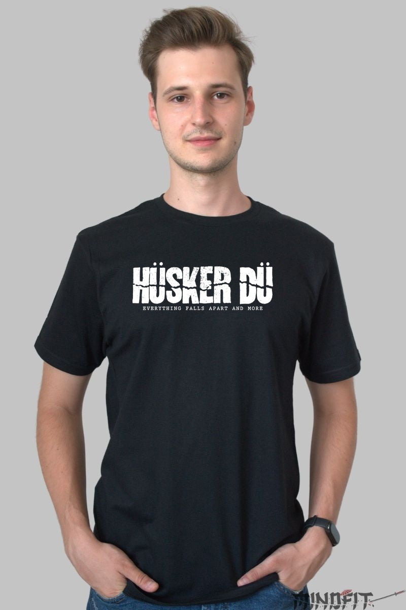 Tricou Husker Du Rock - Everything Falls Apart barbat negru