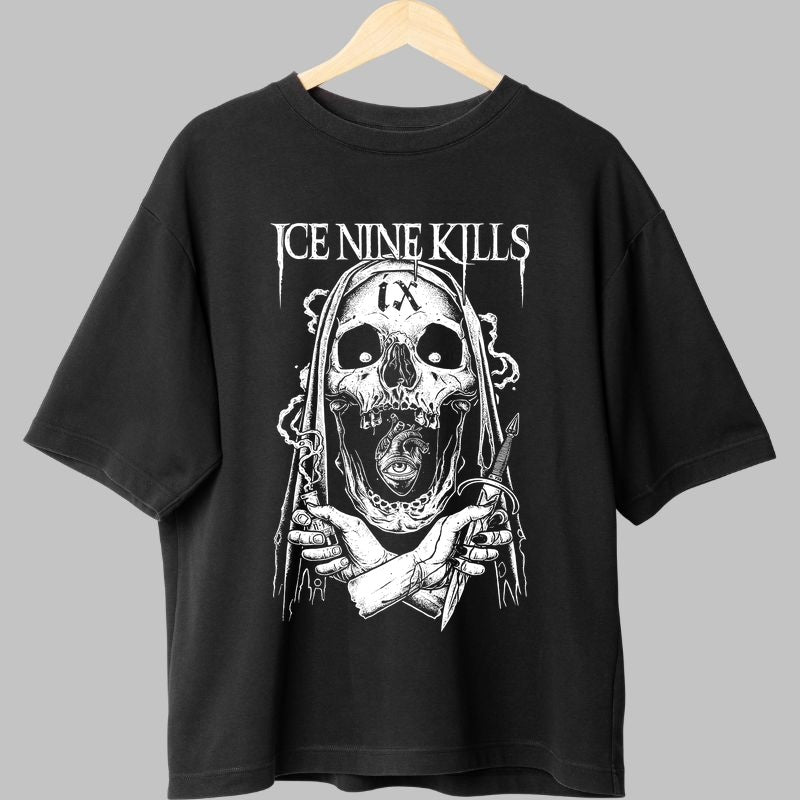 Tricou Ice Nine Kills - Horrorcore Skull Art fata