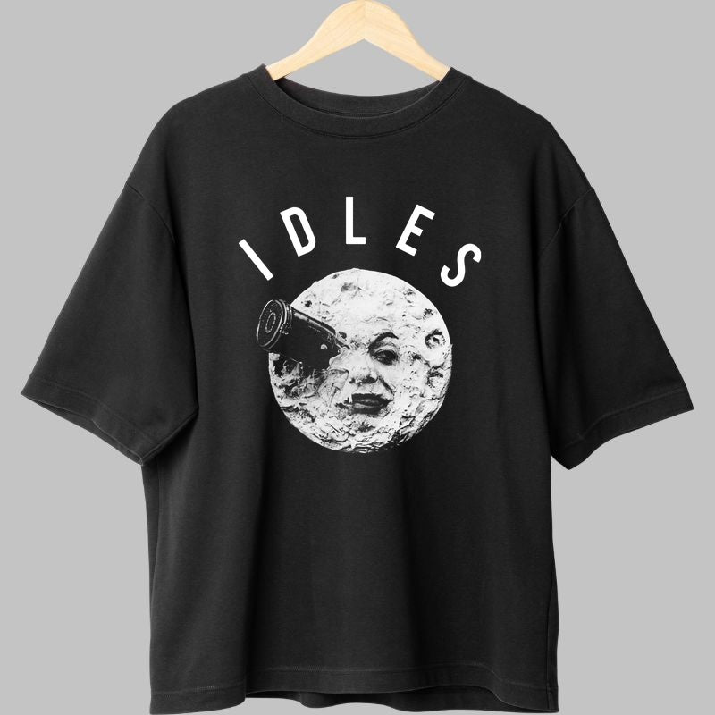 Tricou IDLES - Moon Art Visual fata