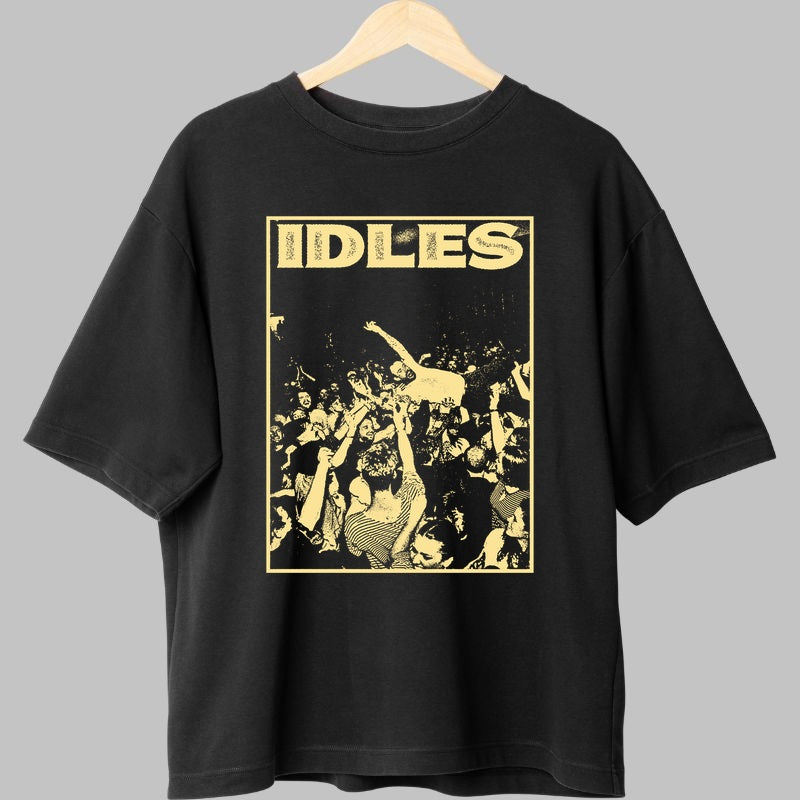 Tricou IDLES - Punk Energy Crowd Dive fata