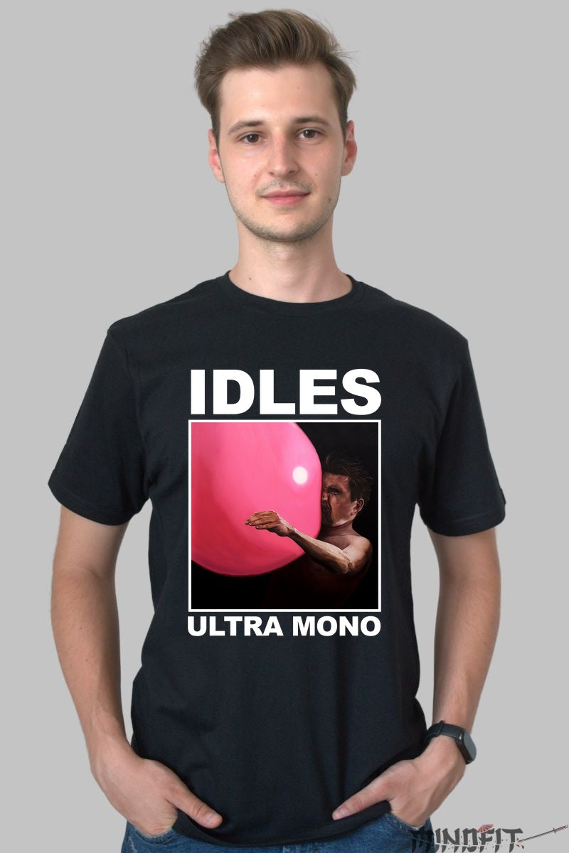 Tricou IDLES - Ultra Mono Artwork barbat negru