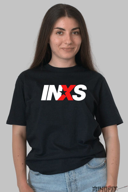 Tricou INXS - Logo Iconic Retro dama negru