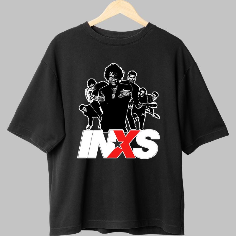 Tricou INXS - Siluete Rock Legendare fata