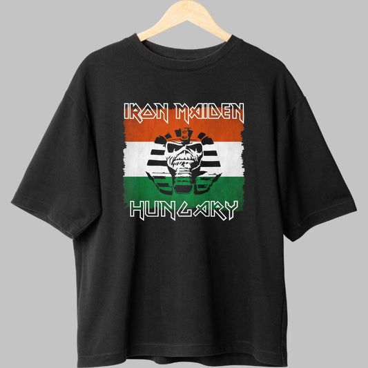 Tricou Iron Maiden Hungary - Eddie in culorile maghiare fata