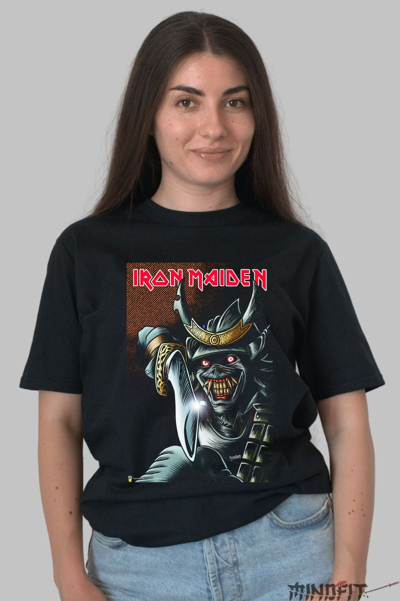Tricou Iron Maiden - Samurai Eddie Legend dama negru