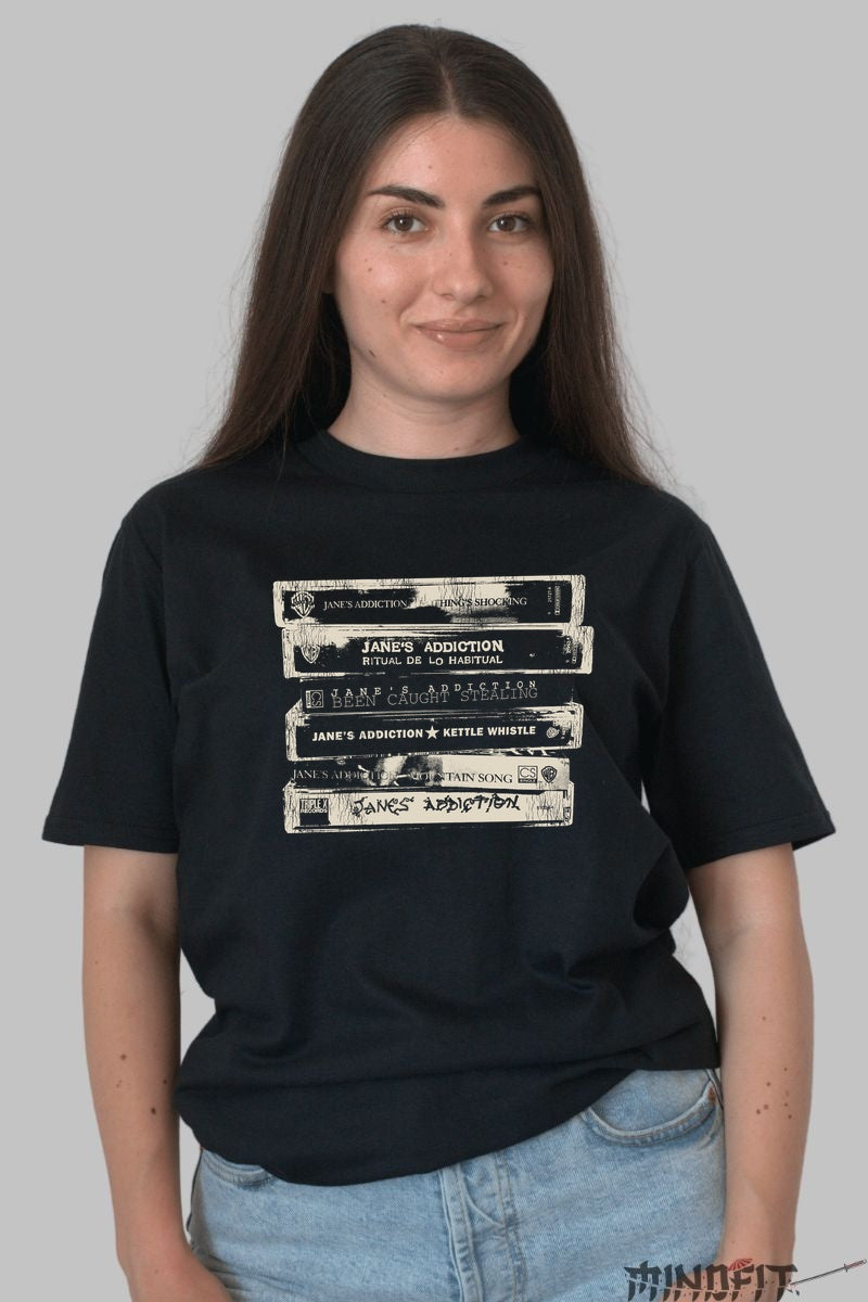 Tricou Jane-s Addiction - Cassette Collection dama negru