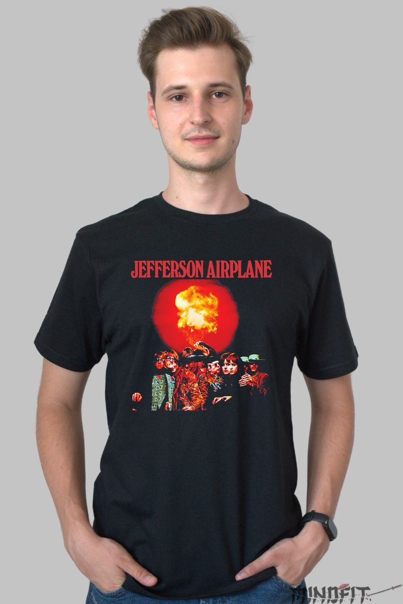 Tricou Jefferson Airplane - Psychedelic Explosion barbat negru