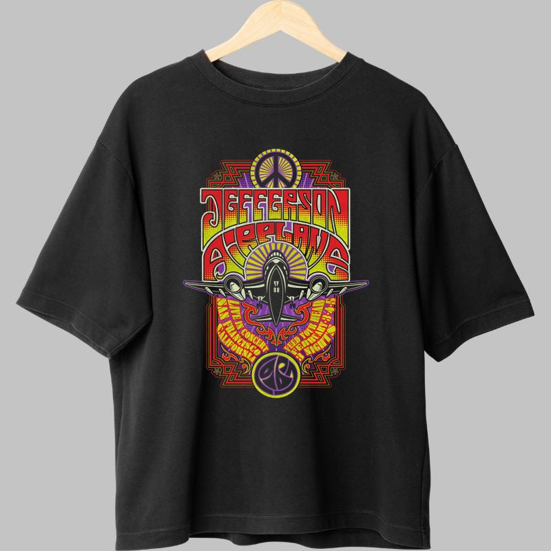 Tricou Jefferson Airplane - Psychedelic Tour Vibes fata