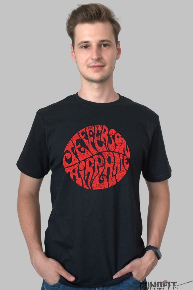 Tricou Jefferson Airplane - Psychedelic Vibes barbat negru