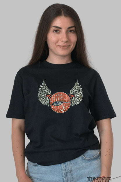 Tricou Jefferson Airplane - Psychedelic Wings dama negru