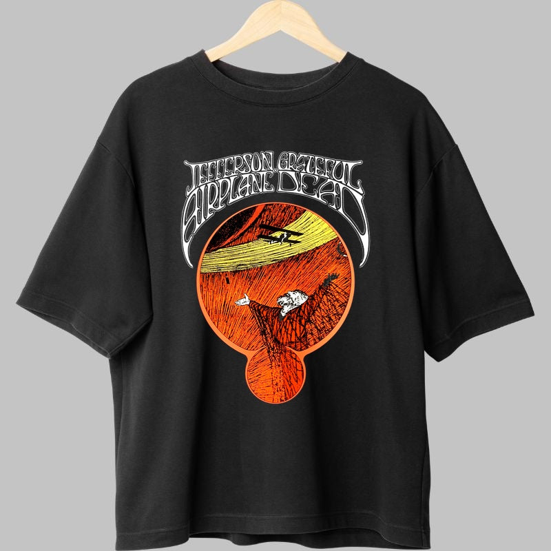 Tricou Jefferson Grateful Airplane - Psychedelic Fusion Art fata