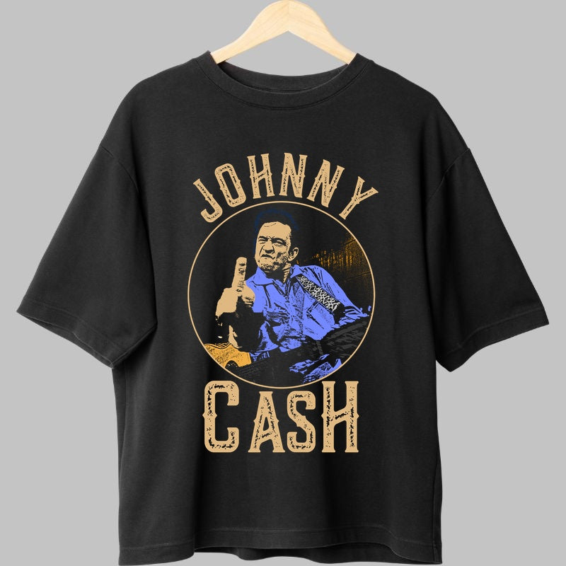 Tricou Johnny Cash - Rebelul Legendelor Country fata