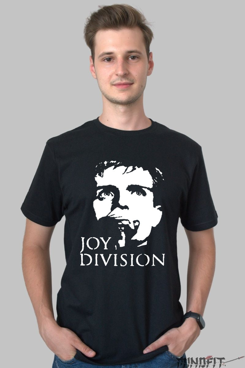 Tricou Joy Division - Ian Curtis Iconic Portrait barbat negru