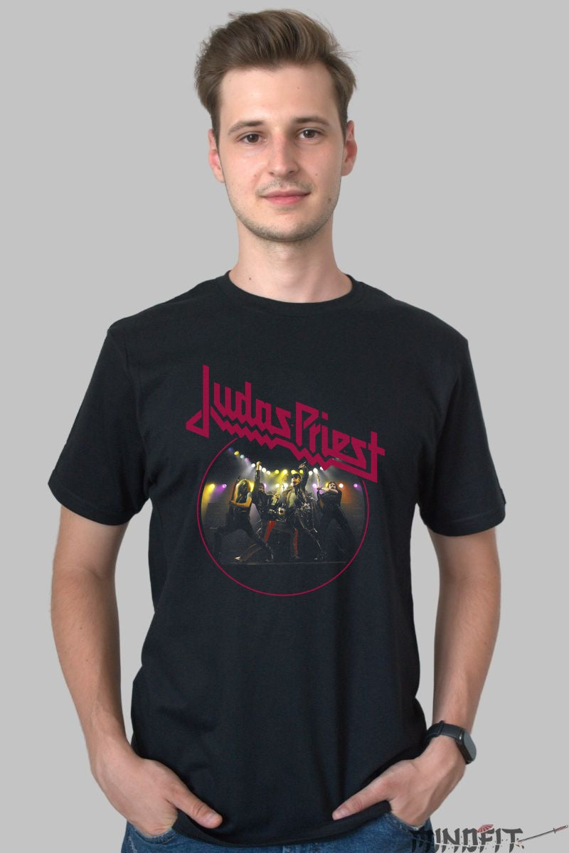 Tricou Judas Priest - Show Metal Iconic barbat negru