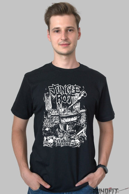 Tricou Jungle Rot - Terror Regime Artwork barbat negru