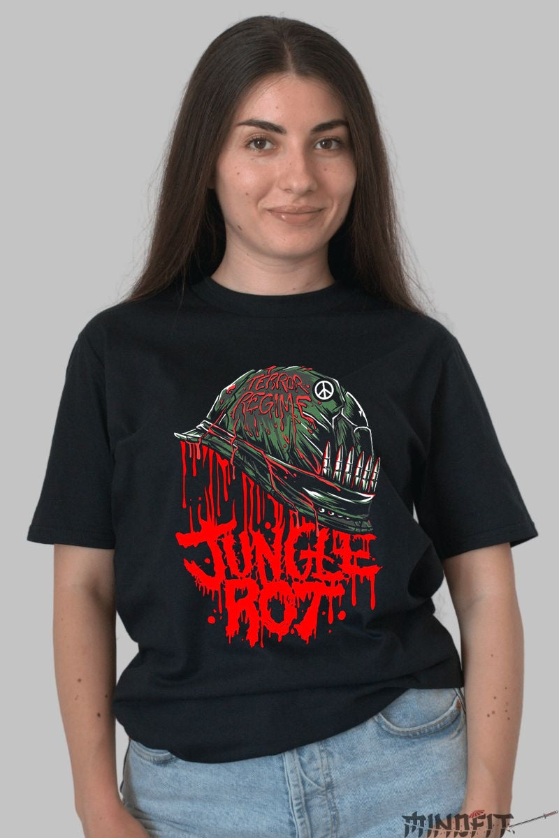 Tricou Jungle Rot - Terror Regime Edition dama negru