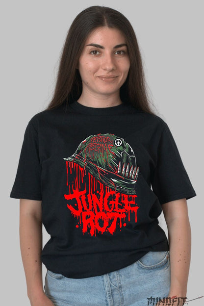 Tricou Jungle Rot - Terror Regime Edition dama negru