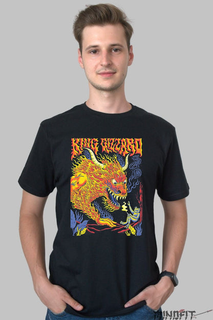 Tricou King Gizzard - Beastly Psychedelic Fire barbat negru