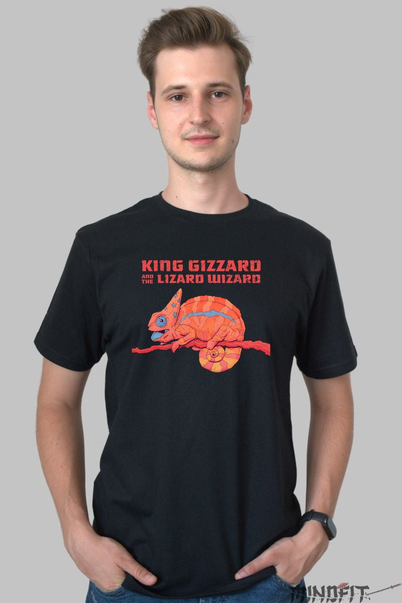 Tricou King Gizzard - Lizard Trip Psych Design barbat negru