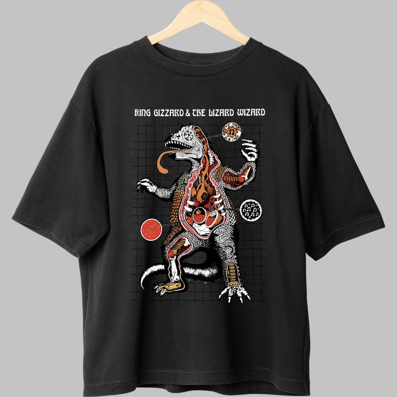 Tricou King Gizzard - Lizard Wizard Anatomy fata