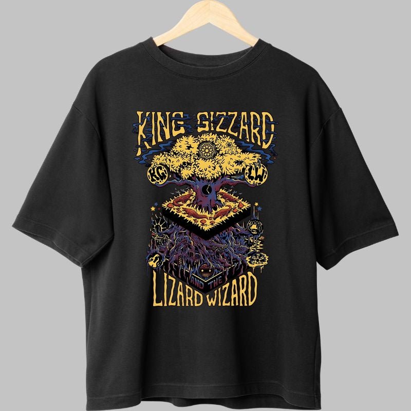 Tricou King Gizzard - Lizard Wizard Psychedelic fata