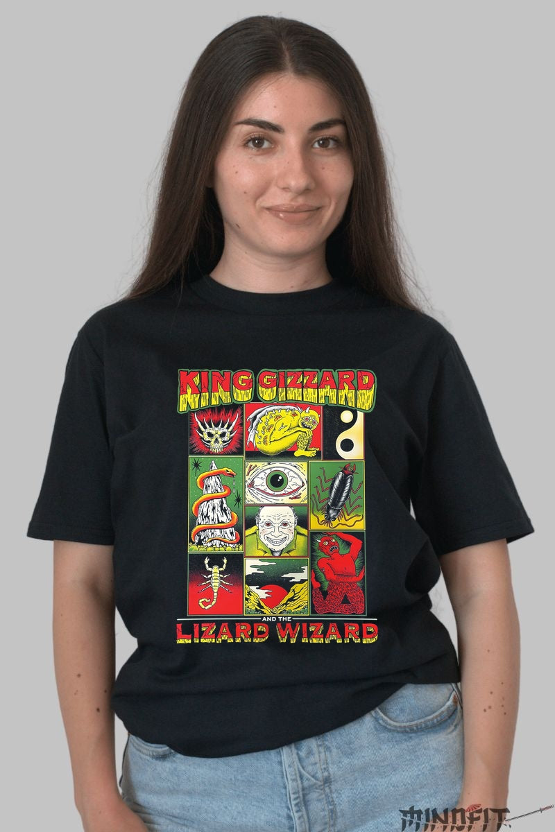 Tricou King Gizzard - Psychedelic Graphic Show dama negru