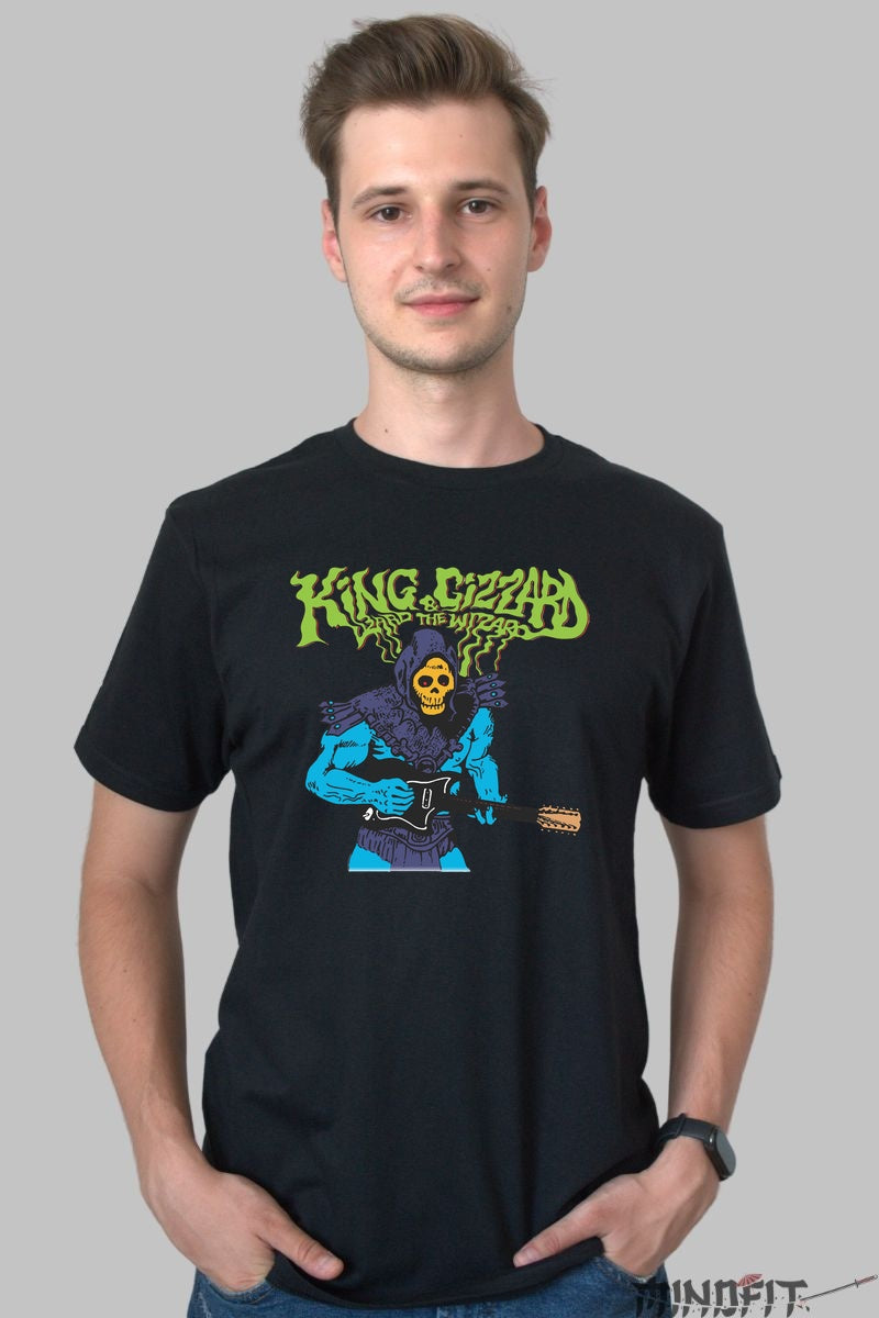 Tricou King Gizzard - Psychedelic Skull Shred barbat negru