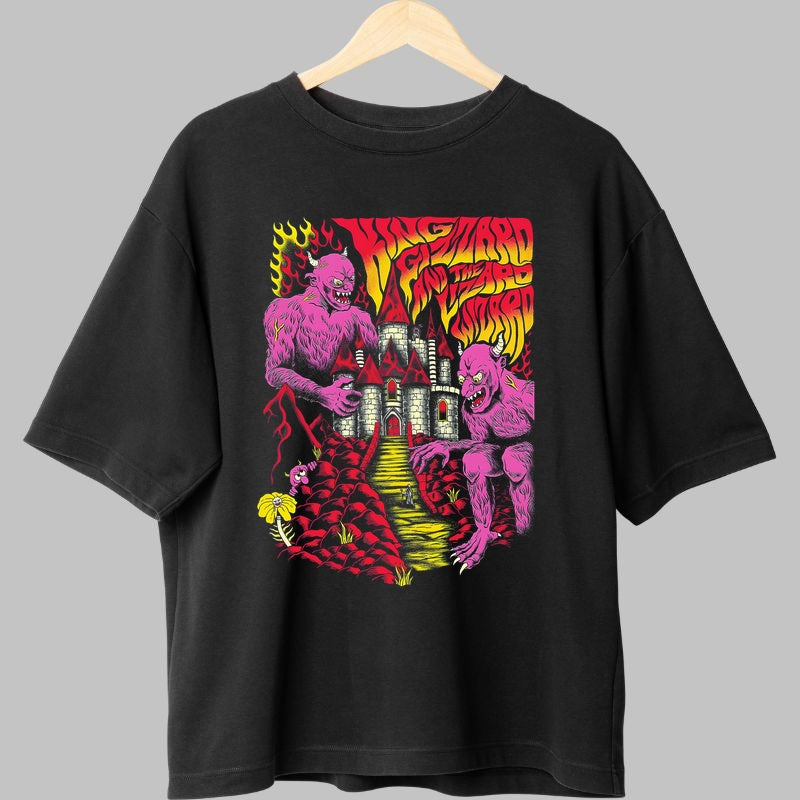 Tricou King Wizard - Castelul Groazei Psihedelice fata