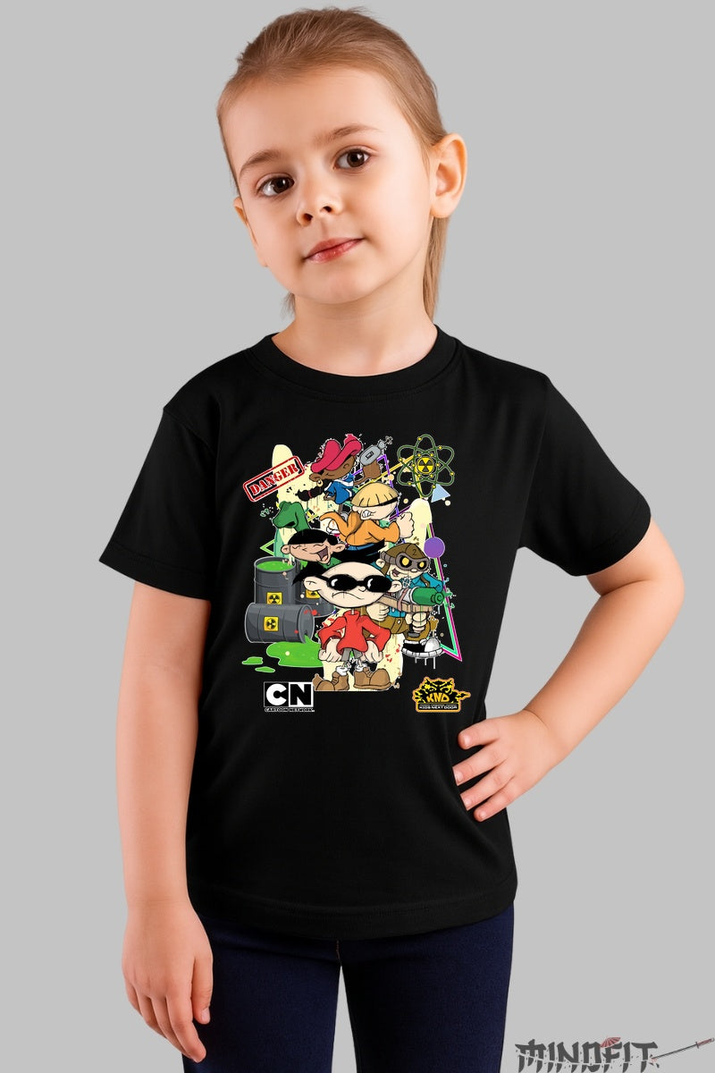Tricou KND Codul Copiilor - Cartoon Network fata negru